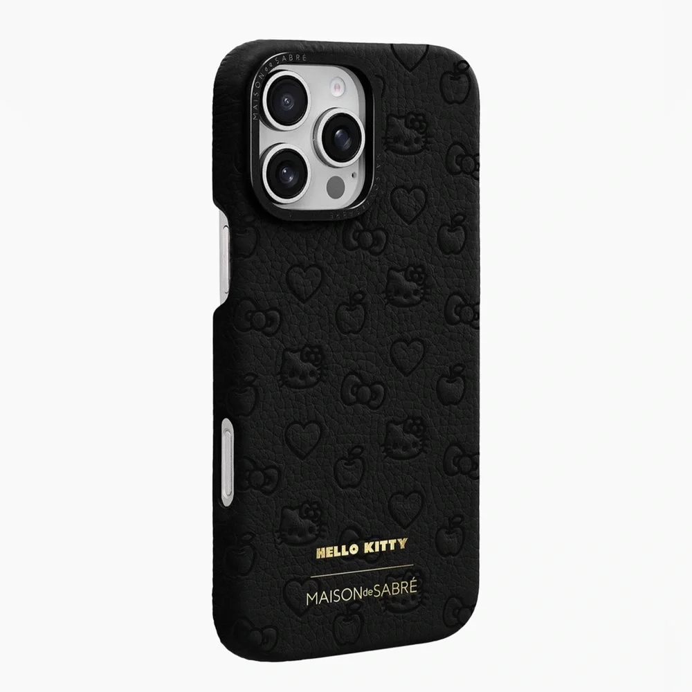 BNIB Maison de Sabre Hello Kitty Leather iPhone 16 Pro Case - Picture 3 of 5